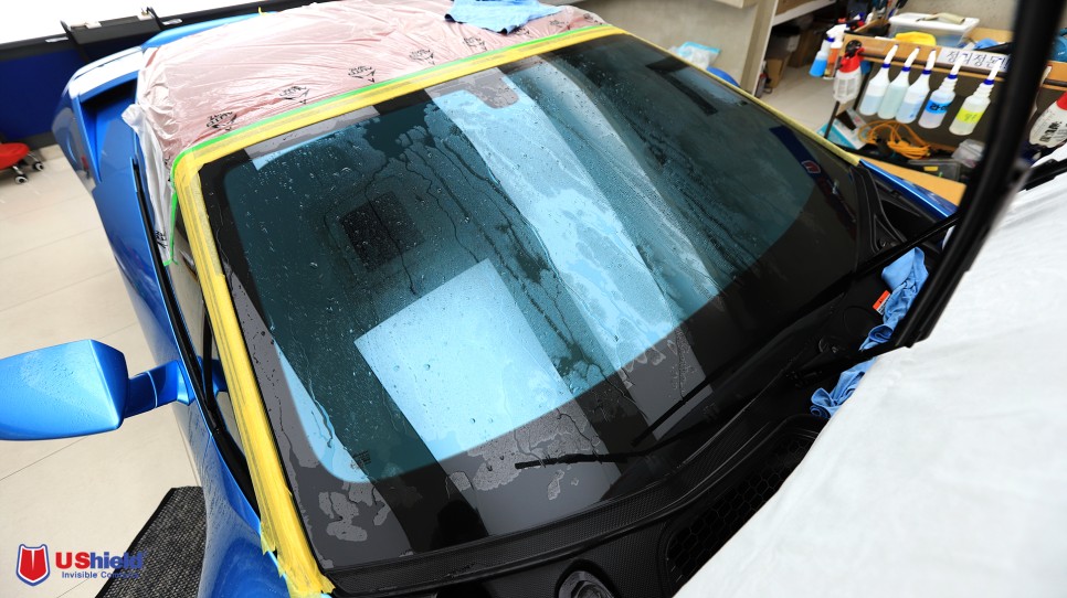 람보르기니 Urakan Evo RWD 스파이더 - Ushield Abys Tinting, PPF 작업 검토 10
