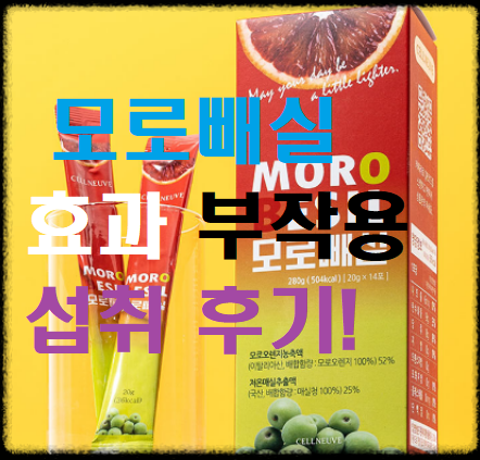  [모로빼실] 내돈내산 후기! 다이어트 보조제 추천!