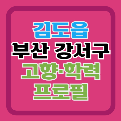 김도읍-프로필