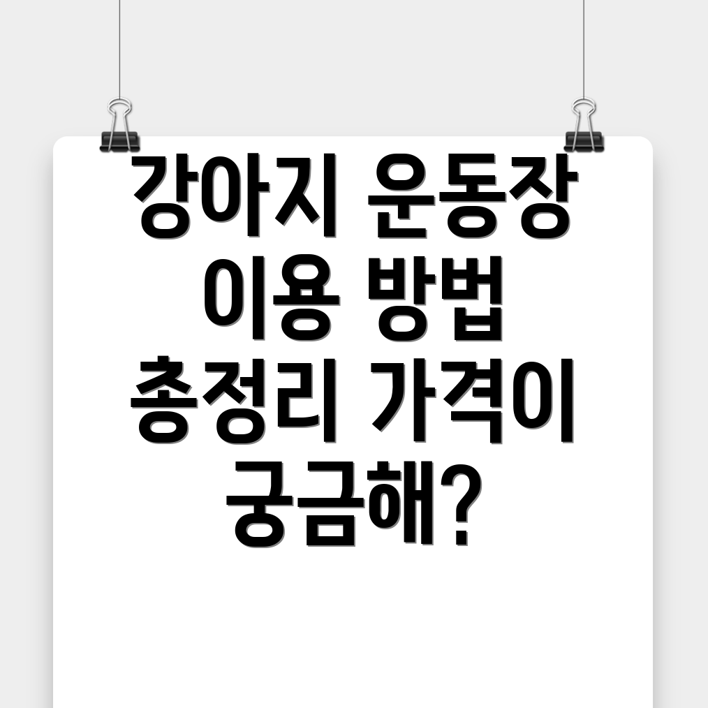 강아지 운동장