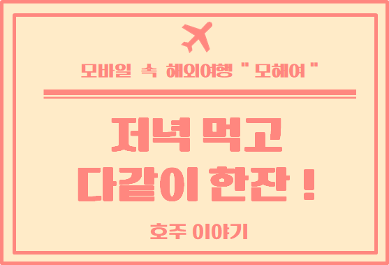  호주 일상 : 굴이 당기는 날, 퇴근 후 다 같이 한 잔!
