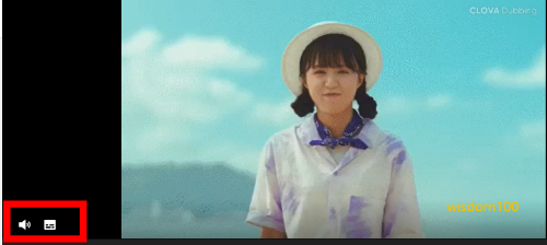 영상 배경 소리 및 더빙 문구 설정 아이콘
