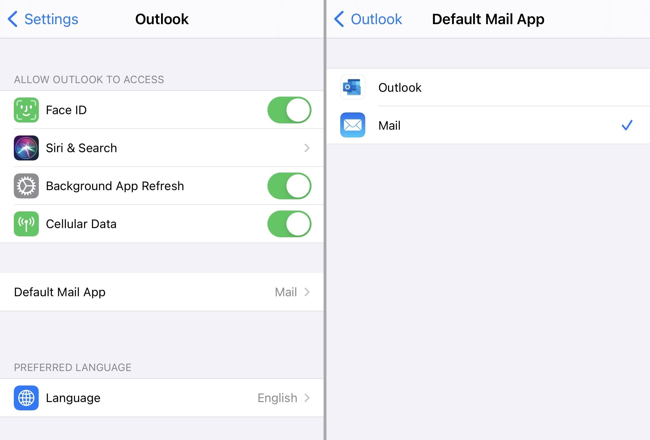 iPhone. iOS14. 아이폰 기본 메일 앱 변경