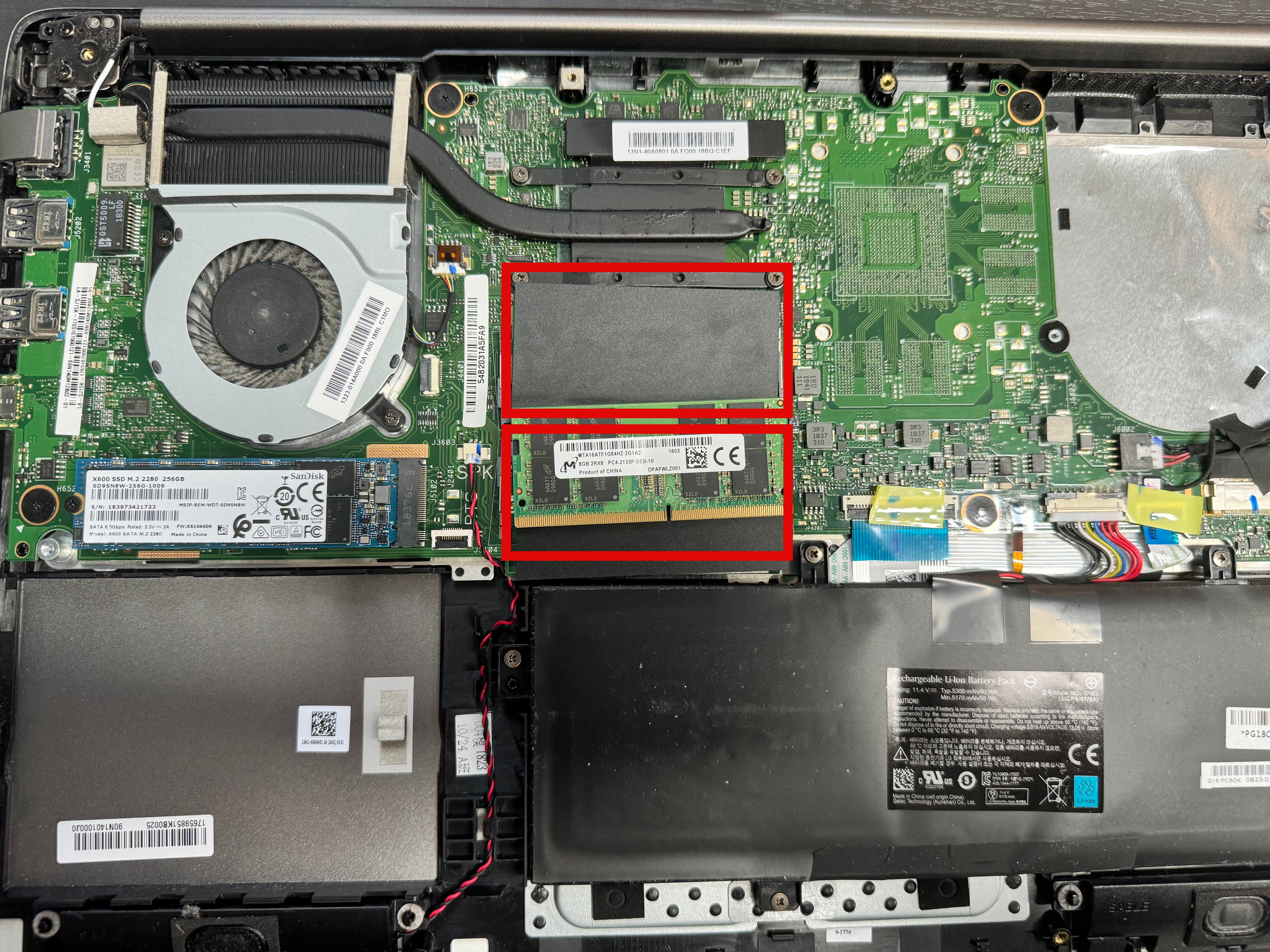 15UD780-GX56K 램 추가 장착