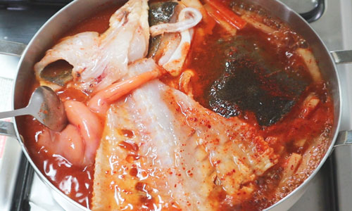 서더리 넣기