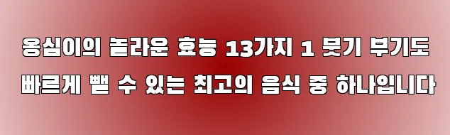  옹심이의 놀라운 효능 13가지 1 붓기 부기도 빠르게 뺄 수 있는 최고의 음식 중 하나입니다