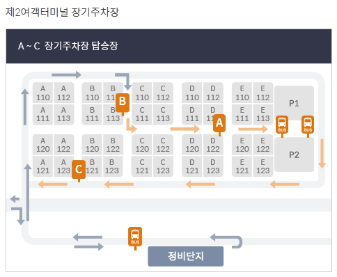 인천공항 장기주차 셔틀버스 2터미널 1