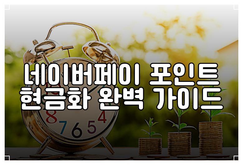 네이버페이 포인트 현금화 완벽 가이드