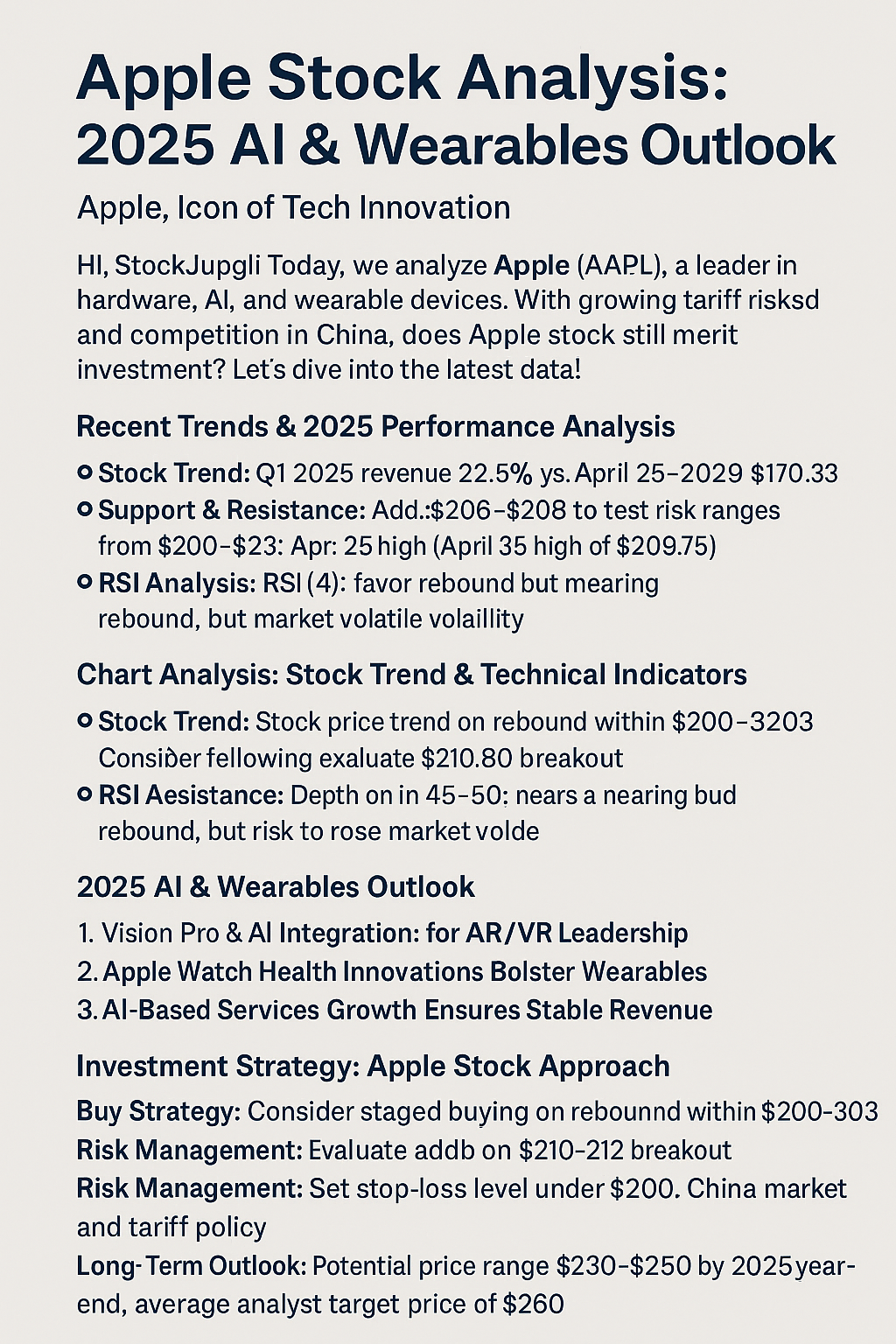 apple stock analysis 2025