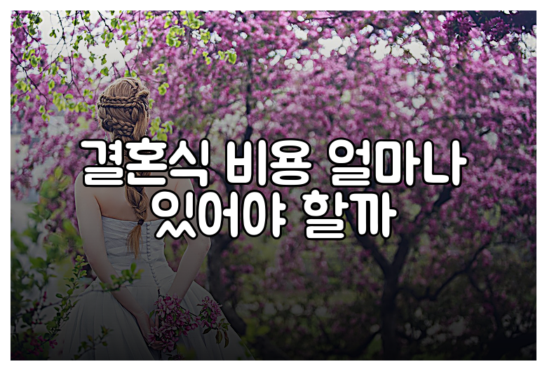 결혼식 비용 얼마나 있어야 할까