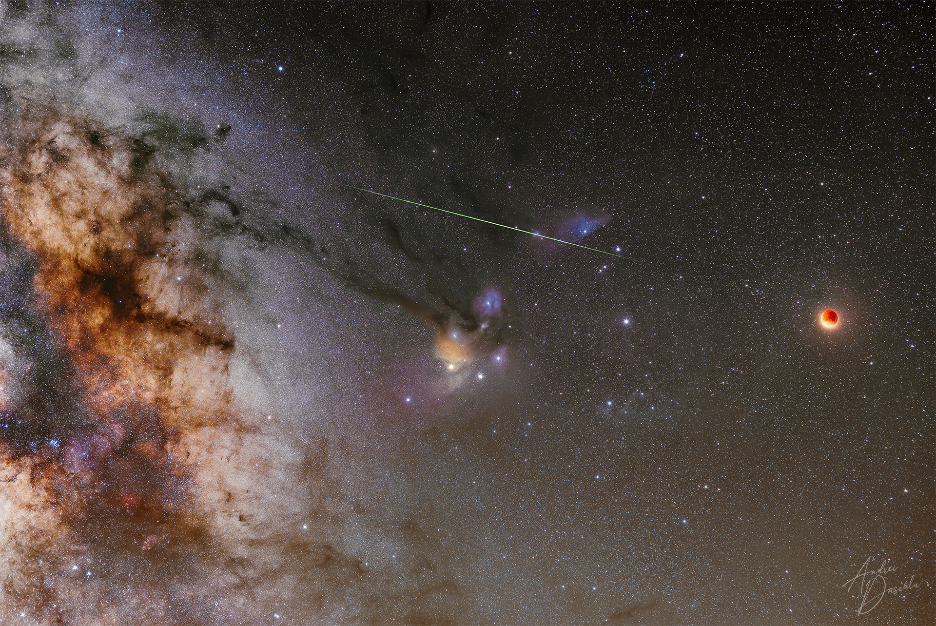  [NASA/APOD/오늘의 천체사진] A Deep Sky Behind an Eclipsed Moon