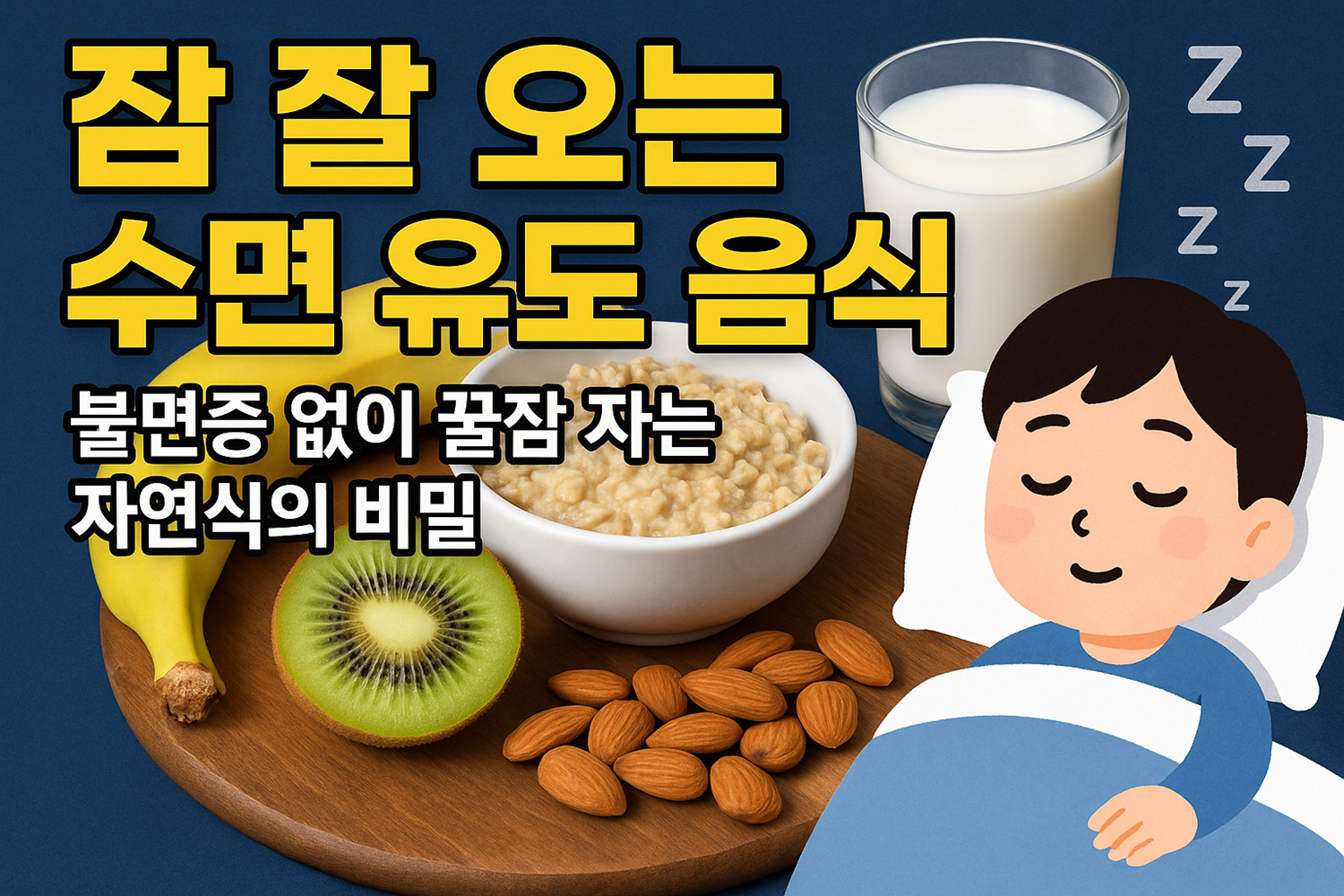 잠 잘 오는 수면 유도 음식