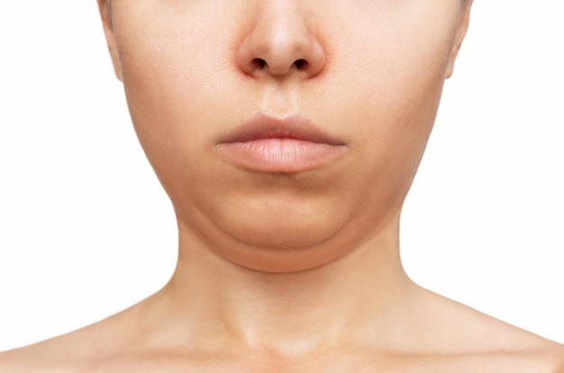 포토샵으로 이중턱 없애기 01