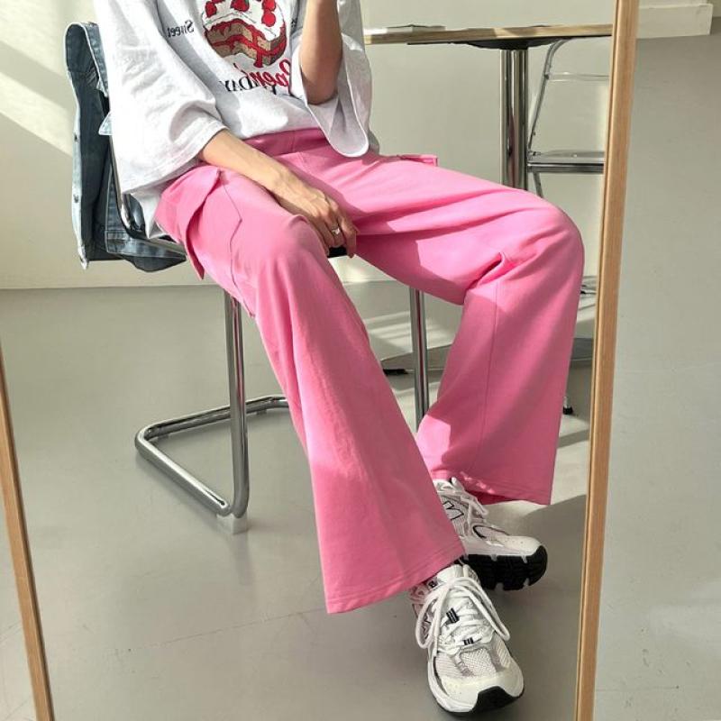 하늘바라기 라엠 쭈리 카고 와이드 팬츠