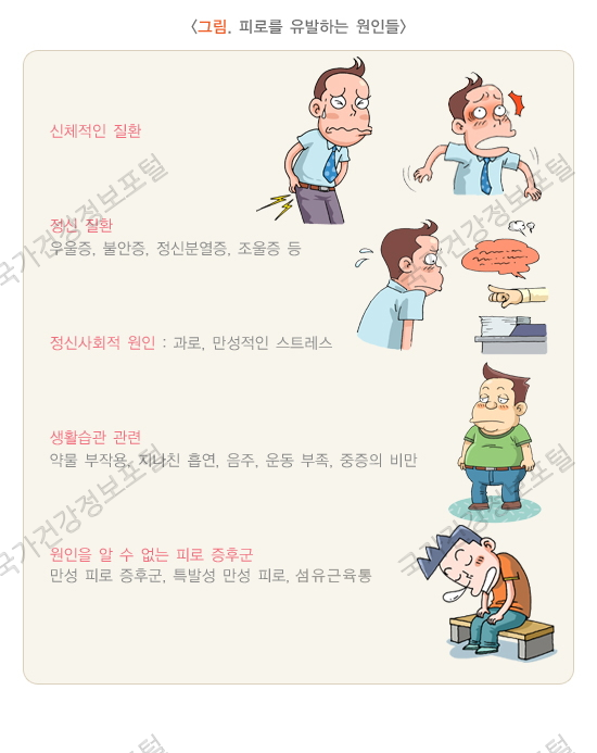 피로를 유발하는 원인