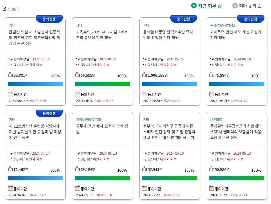 국회 국민동의청원