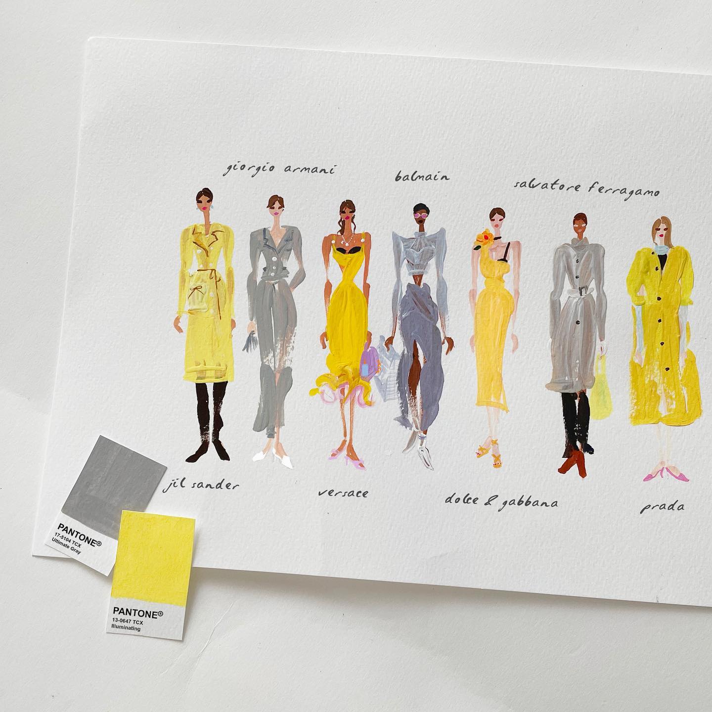  2021SS Runway Looks with PANTONE Colors