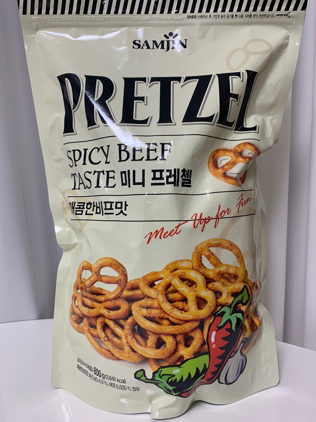  미니 프레첼 매콤한비프맛 PRETZEL SPICY BEEF TASTE