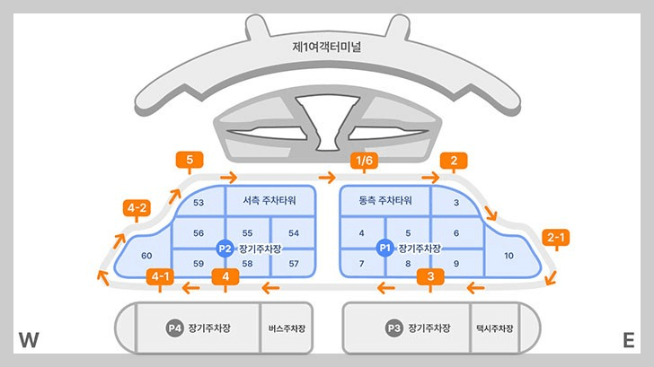 제1여객터미널 장기주차장