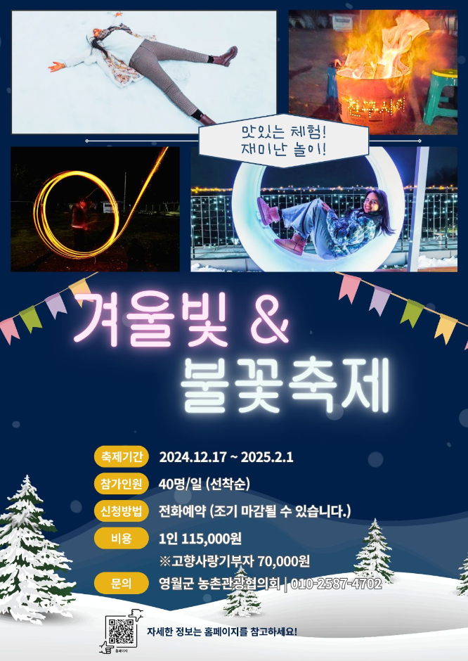영월 빛축제 포스터