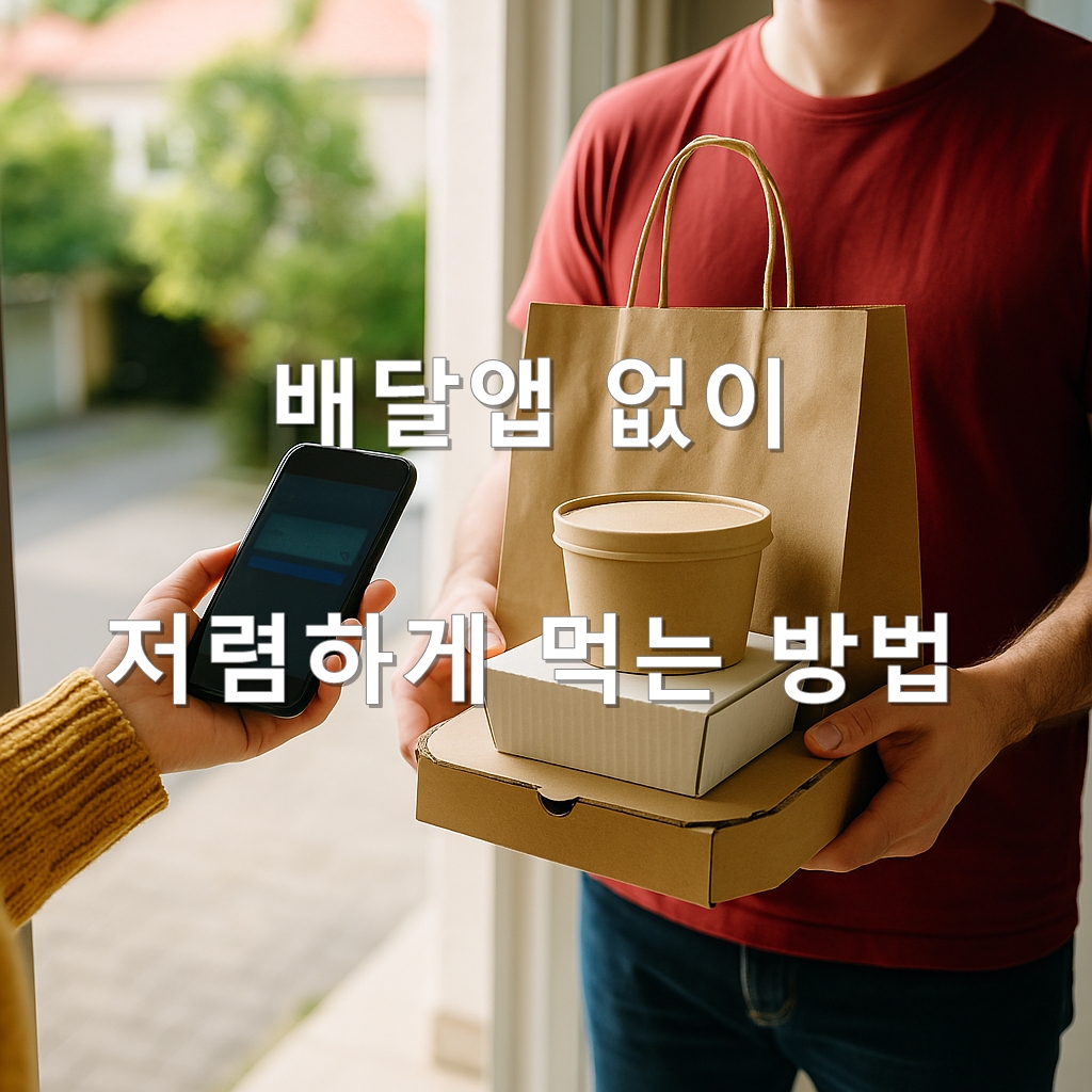 배달앱 없이 저렴하게 먹는 방법 – 동네 단톡방, 공동구매 활용법
