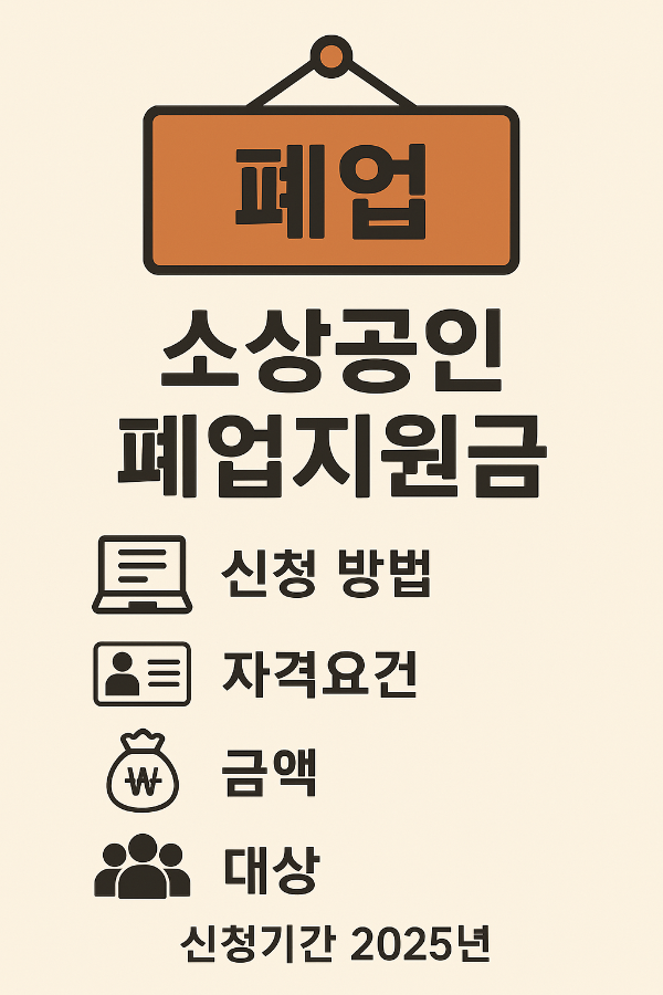 소상공인 폐업지원금 2025 완벽 가이드📌