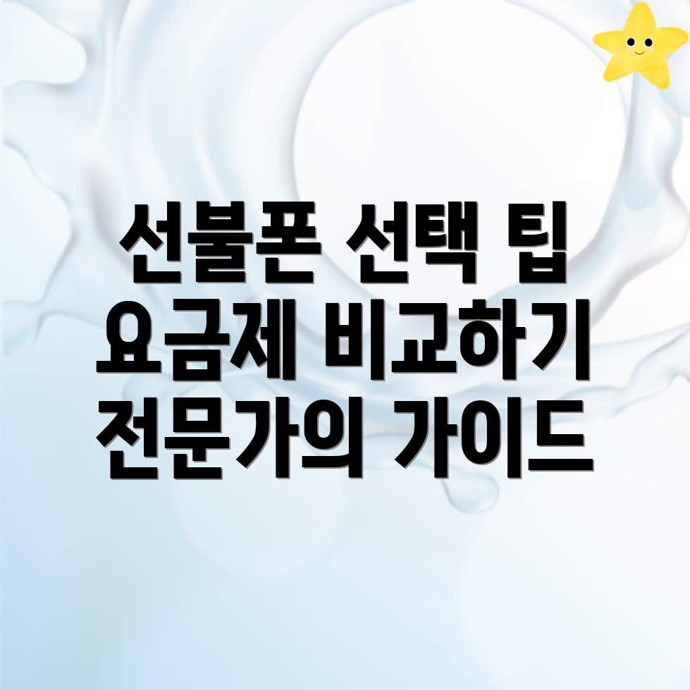 선불폰 요금제