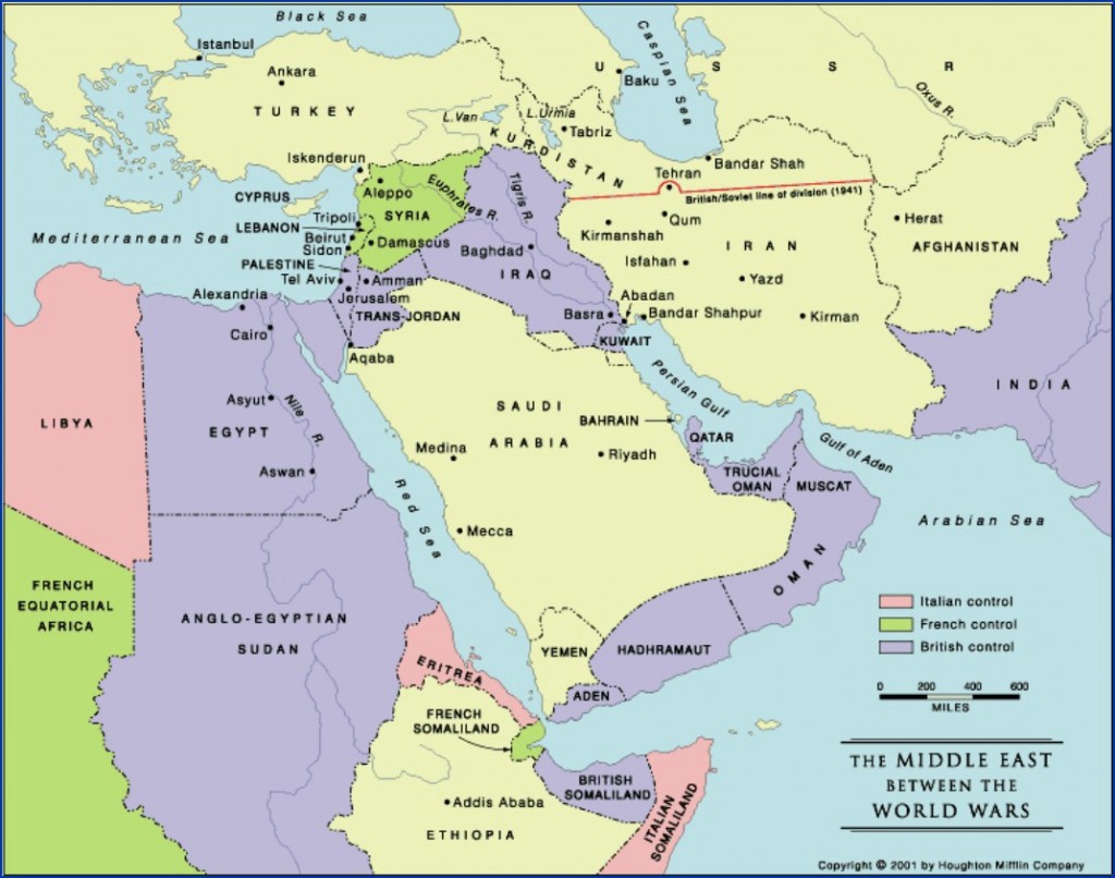 1930년 사우디아라비아 통일전쟁 지도