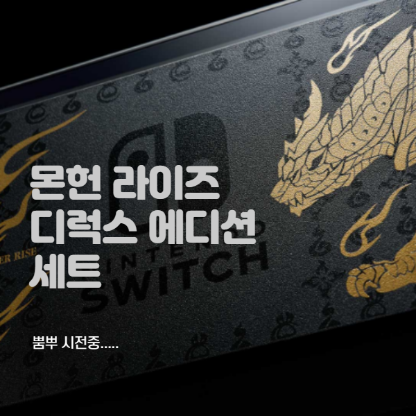  몬스터 헌터 라이즈 디럭스 에디션 세트 닌텐도 스위치 본체 출시 예정