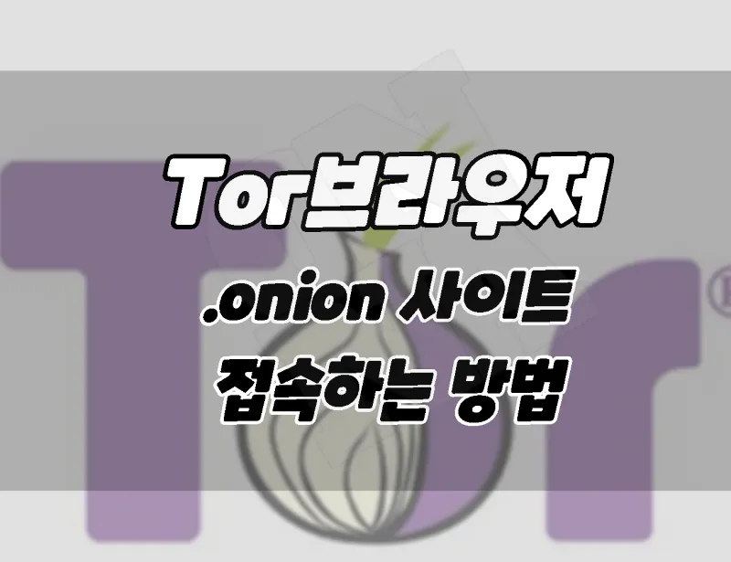 Tor 히든서비스. &#39; .onion &#39;사이트에 접속하는 방법 (딥웹&#44; 다크웹)