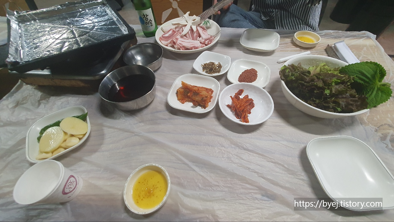 선미식당 기본반찬