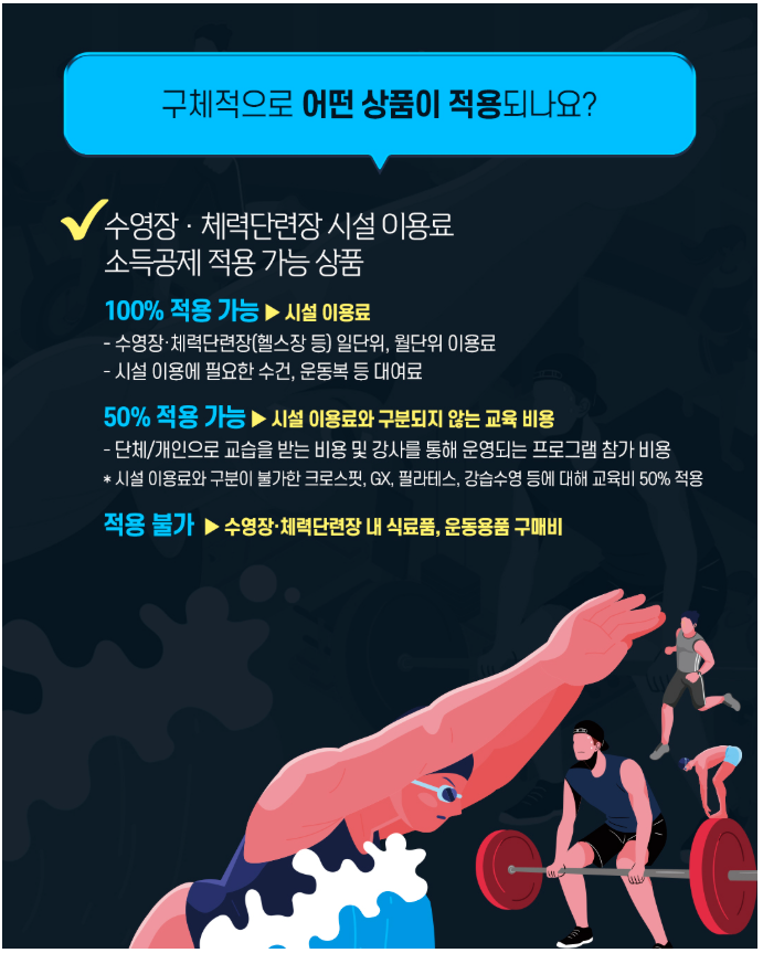 7월 1일부터 시작되는 30% 소득공제 혜택 - 헬스장&middot;수영장 이용료 가이드
