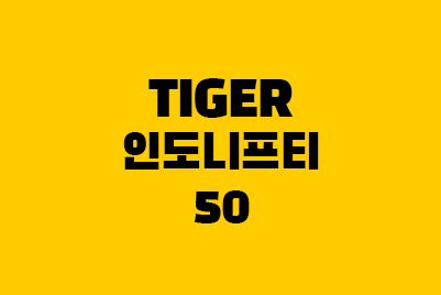  TIGER 인도니프티50 ETF 수익률 분배금