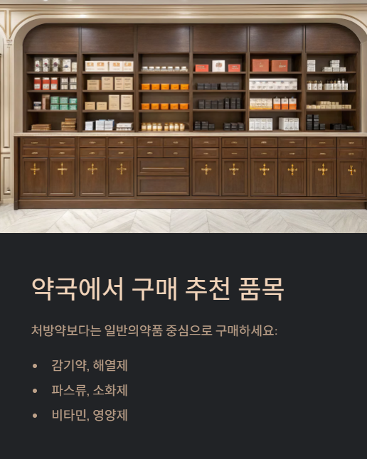 약구에서 구매 추천 품목