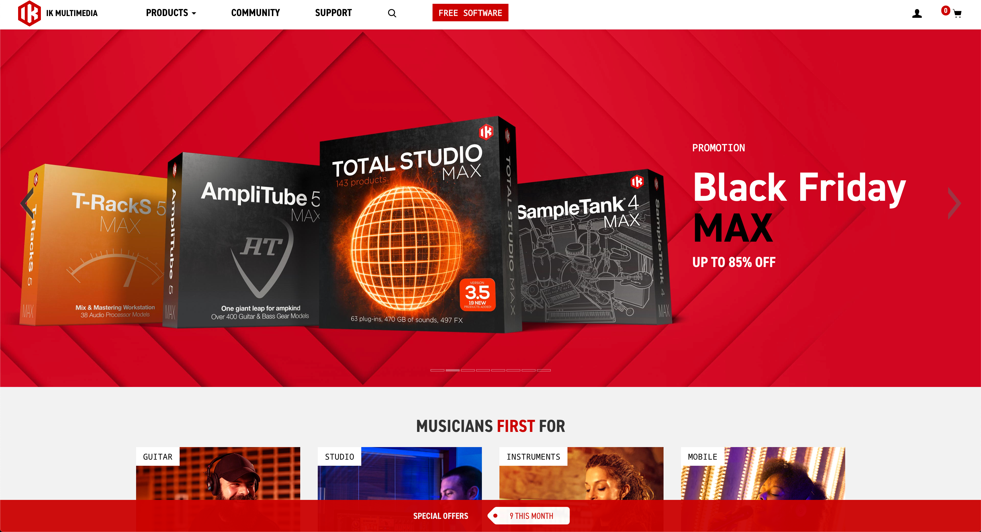  IK Multimedia Black Friday 할인 시작 !!