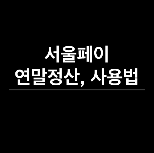 서울페이 연말정산&#44; 서울페이 가맹점&#44; 서울페이 구매&#44; 서울페이 사용법&#44; 서울페이 플러스&#44; 서울페이 발행일정&#44; 서울페이 제로페이