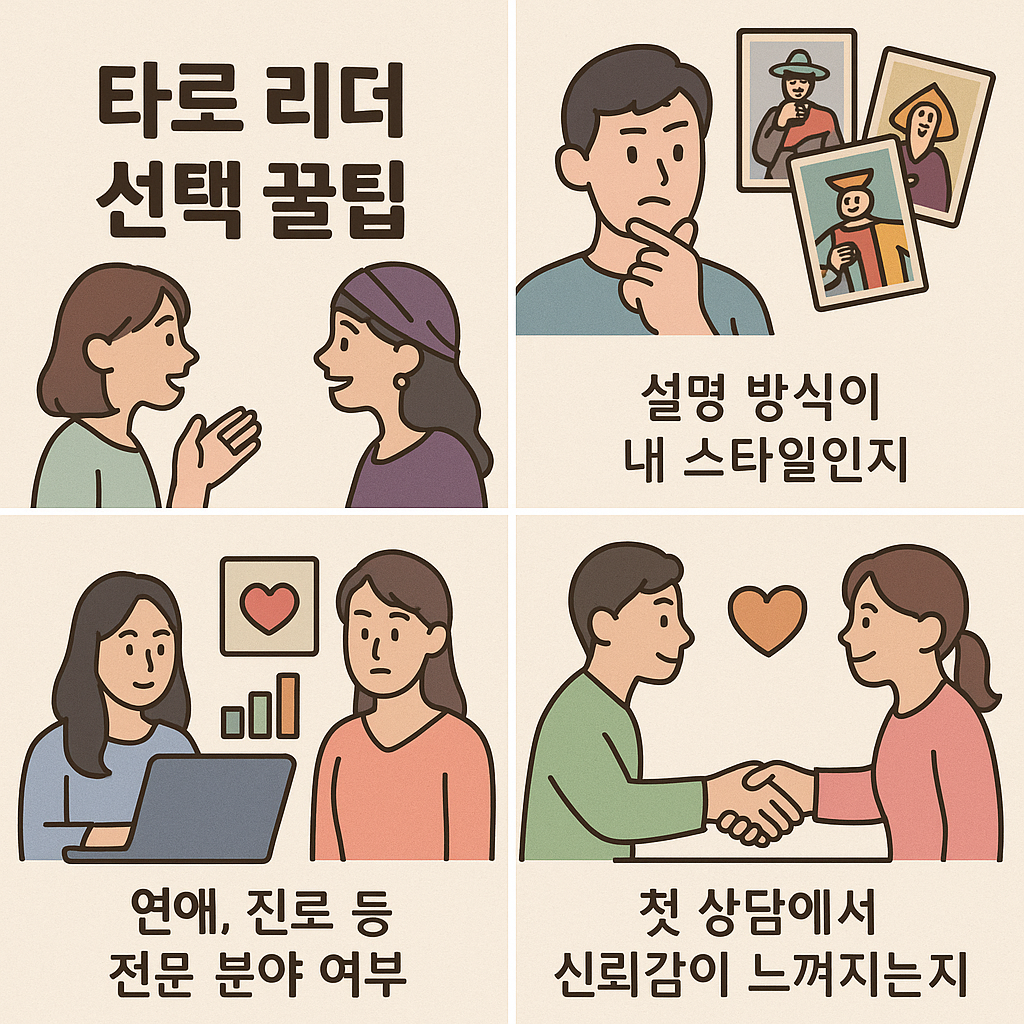 타로 리더 선택 꿀팁