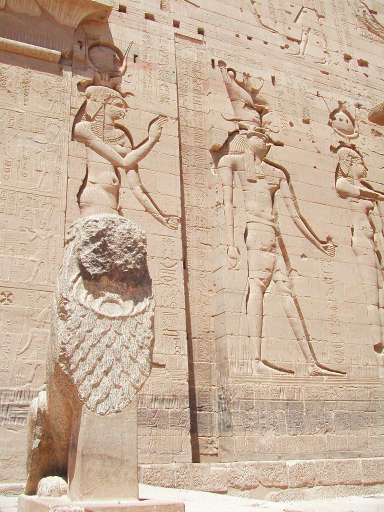 이집트-필레신전-벽의장식들