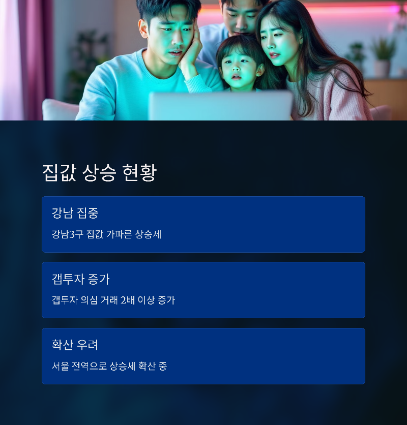 집값 상승세와 가계대출 위험성