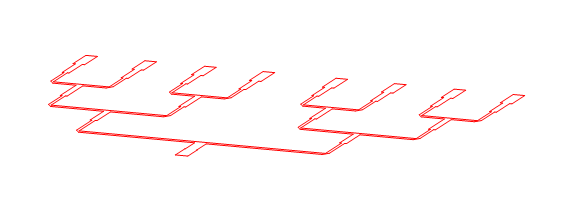 8-way Power divider (Uniform array)