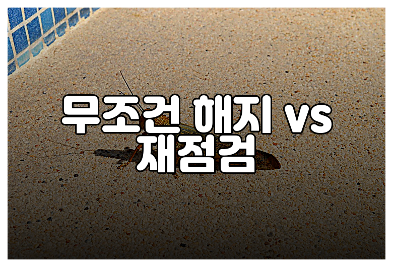 무조건 해지 vs 재점검