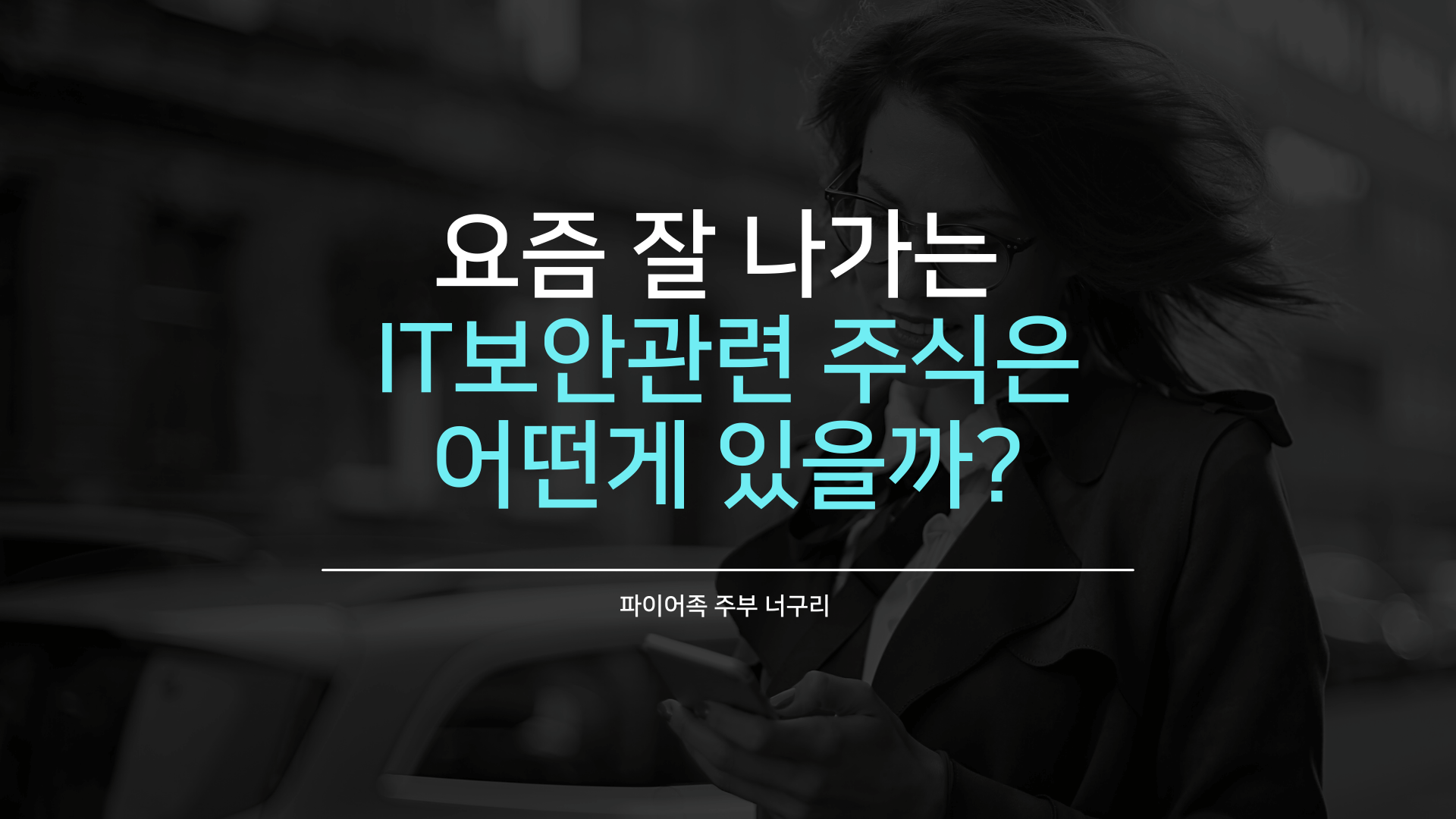  요즘 잘 나가는 IT보안관련 주식은 어떤게 있을까?