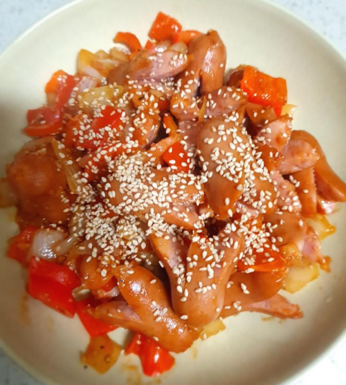  [쉬운요리]소세지야채볶음 15분만에 만들어요.