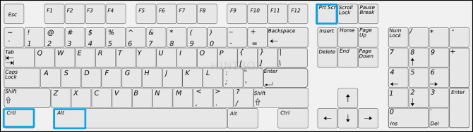 ctrl+alt+printscreen-누름