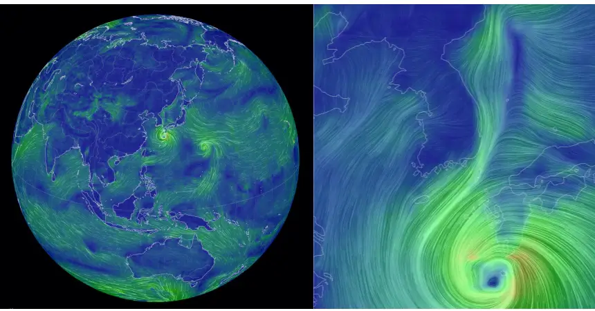 태풍-실시간-이동-경로를-보여주는-EARTH