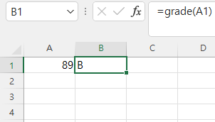 사용자 지정 함수를 이용한 수식 작성