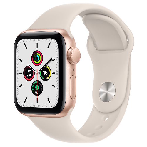 Apple 애플워치 SE&#44; 골드 알루미늄 케이스&#44; 스타라이트 스포츠 밴드&#44; 40mm&#44; GPS