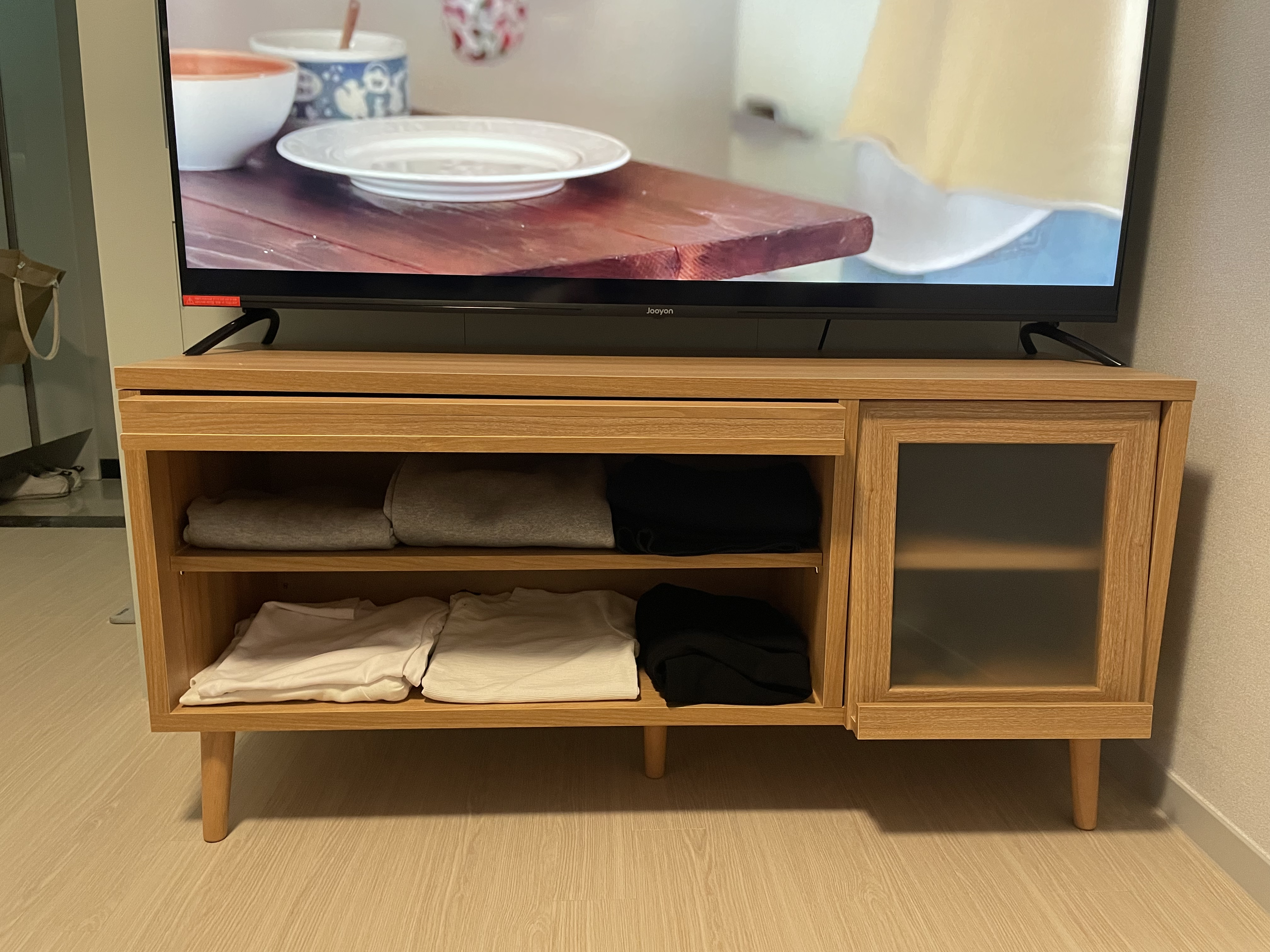  무인양품st TV 거실장 사용기(마켓비 FILMON 거실장)