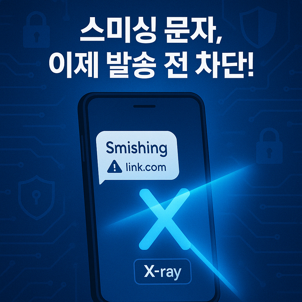 X-ray 서비스 시범운영 시작! 스미싱 문자 발송단계 차단