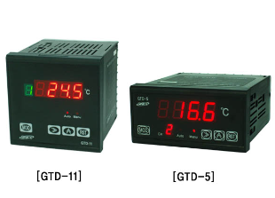 각 채널별로 온도를 표시해주는 멀티 플레이 온도 지시계 품번 GTD-5채널 온도계의 사진